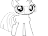 glasses horn meta:low_resolution my_little_pony stubble tail variant:trixiejak
