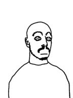 closed_mouth crazed ear mustache neutral soyjak stubble variant:unknown // 612x816 // 14.8KB