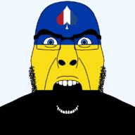 angry bbc beard facial_mark flag flag:gelderland flag:netherlands forehead_mark gelderland glasses looking_at_you netherlands open_mouth queen_of_spades soyjak spade stubble subvariant:cobson_front2 thick_eyebrows transparent transparent_background variant:cobson white_eyes // 800x800 // 16.9KB