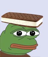 amphibian brown_shirt frog green_skin ice_cream_biscuit nas:pepe pepe_the_frog series:pepe_hat // 1000x1200 // 581.2KB