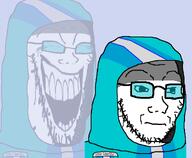 2soyjaks clothes cultist gempass gloink laughing neutral variant:soyak // 1218x1000 // 171.3KB