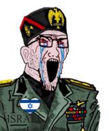 benito_mussolini bloodshot_eyes clothes country crying ear flag glasses hat i_love israel italy manlet open_mouth politics soyjak stretched_mouth stubble variant:soyak white white_skin // 560x670 // 413.7KB