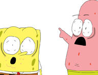 arm cartoon clothes hand meta:nas necktie nickelodeon open_mouth patrick_star pointing soy_parody spongebob_squarepants variant:two_pointing_soyjaks // 1020x784 // 51.8KB