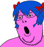 admin blue_hair bury_pink_gril mirth_(user) mist open_mouth pink_skin variant:douglas // 726x770 // 252.8KB