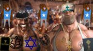 3soyjaks ack beta_israel bible black_skin bloodshot_eyes candles christian_cross christian_identity christianity clothes coat_of_arms cross crucifix crying dead demoman_(tf2) emblem ethiopia ethiopian flag:ethiopia flag:israel flag:somalia full_body glasses hand hang hanged hanging hat hebrew hebrew_text holy_bible irl_background israel_defense_forces judaism kippah leg lion lion_of_judah lynching menorah mge mustache necklace rope shoe sleeveless_shirt soldier_(team_fortress_2) soldier_(tf2) somali somalian soyjak star star_of_david stubble suicide team_fortress_2 template tongue torah variant:bernd yellow_teeth // 1244x694 // 2.0MB