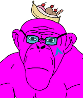 admin ape arch_linux banana_split_ice_cream chimpanzee glasses magenta_skin neutral pink_skin primate purple_skin quote quote_(user) quote_admin variant:monkeyjak // 852x1012 // 26.1KB