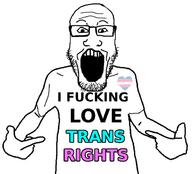 clothes flag:transgender_pride_flag glasses hand i_fucking_love i_love open_mouth pointing soyjak stubble text trans_rights tshirt variant:markiplier_soyjak // 618x559 // 73.4KB