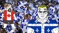 ack banner canada chud coat_of_arms flag:canada flag:quebec hanged hanging independence irl_background leaf meta:tagme quebec sacred_heart subvariant:muscular_chud variant:bernd variant:chudjak // 1920x1080 // 518.3KB