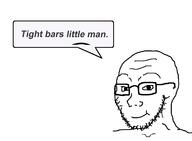 barneyfag friday_night_funkin' glasses smile speech_bubble stubble text variant:soyak // 1562x1146 // 57.2KB