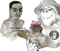 clothes cross female glasses hat meta:tagme ribbon seal_of_approval subvariant:gapejak_female subvariant:ominous_impish_squirrel trend:squirreljakking variant:a24_slowburn_soyjak variant:chudjak variant:gapejak // 971x830 // 716.6KB