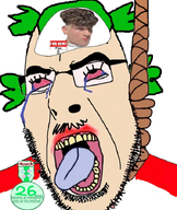 4chan 4cuck ack anime award crying curly_hair gen_z glasses green_hair hair mindbroken rent_free rope stubble suicide variant:cobson yotsoyba // 599x710 // 438.8KB