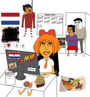 4soyjaks angry anime belgium blood bloodshot_eyes bowtie brown_skin closed_mouth clothes computer dutch_east_india_company freckles full_body glasses hair hanging hearts_of_iron maya_(ongezellig) mymy_(ongezellig) nerf netherlands ongezellig open_mouth orange_hair orange_skin rope ship sitting soyjak subvariant:chudjak_front suicide text tongue variant:bernd variant:chudjak waffles yellow_teeth // 2242x2419 // 1.3MB