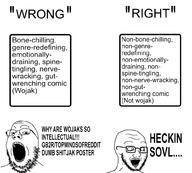 2soyjaks crazed glasses open_mouth soyjak stubble subvariant:soyak_(crazed) text variant:gapejak variant:soyak // 1000x900 // 208.6KB