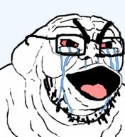 bloodshot_eyes crying glasses open_mouth soyjak stubble subvariant:cryboy_et template thick_eyebrows tongue variant:et // 625x682 // 112.5KB
