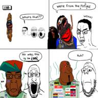 Warrior-Z(user) brown_skin fnf_pedo hanging jartycuck noose portal stink_lines subvariant:jartycuck time_travel transformation variant:chudjak variant:gapejak variant:markiplier_soyjak variant:meximutt // 680x680 // 293.8KB