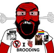 angry anime arm batman_(series) beard berserk clothes dc_comics drive flag gay glasses hair heart i_love joker_(2019) joker_(dc) lgbt misogyny open_mouth red_skin ryan_gosling smoke soyjak subvariant:science_lover text tshirt variant:markiplier_soyjak // 800x789 // 248.1KB