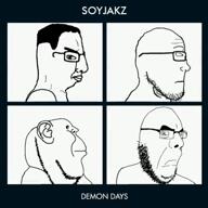 4soyjaks 6ixϪhrembo gorillaz looking_to_the_left mash_up music music_parody variant:chudjak variant:cobson variant:impish_soyak_ears variant:markiplier_soyjak white_eyes // 720x720, 162.4s // 4.2MB