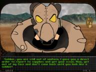2soyjaks advanced_power_armor animal arch_dornan armor california desert dialogue enclave fallout fallout_2 glasses helmet military monitor mountain mutant nas_gem navarro open_mouth pauldron power_armor soyjak squirrel subvariant:feralsquirrel talking_head text two_heads united_states variant:el_perro_rabioso variant:feraljak // 4032x3024 // 7.3MB