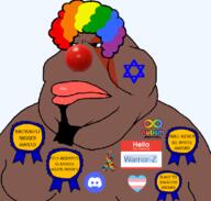 clown clown_nose clown_wig soyjak subvariant:mexiaryan variant:meximutt warrior-z_(user) wig // 754x720 // 153.4KB