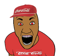 brown_skin cap clothes coca_cola eyebrows eyes hat logo meta:tagme open_mouth red_shirt teeth variant:el_perro_rabioso white_teeth // 427x400 // 56.7KB