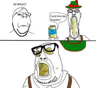 bavaria closed_mouth clothes germany glasses jar open_mouth sauerkraut stubble text variant:gapejak variant:impish_soyak_ears variant:james_youniverse variant:peason // 896x822 // 203.4KB