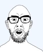 glasses soyjak stubble variant:slinkyjak // 526x674 // 11.2KB