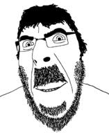 beard eyebrows hair hairy messy mustache smile stubble variant:cobson // 605x738 // 123.9KB