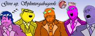 angry beard clothes froot gabagool janny mist moustache mud_(user) mustard mustard_(user) open_eyes open_mouth orange_skin pink_skin purple_skin quote_(user) sleeping sleepy suit thanos tuxedo variant:childut variant:gapejak variant:unknown yellow_skin zzz // 1067x412 // 198.4KB