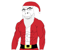 beard buff christmas glasses muscles red_shirt santa santa_hat smile swolesome transparent_background variant:cobson // 1200x1000 // 50.8KB