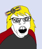 badge female femjak glasses hair hair_ribbon kate kate_hikes ribbon subvariant:female_feraljak variant:feraljak yellow_hair // 1400x1630 // 312.4KB