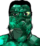 ear emerald_skin glasses hair looking_at_you mineral rating stubble subvariant:carbjak transparent_background variant:markiplier_soyjak // 864x983 // 537.0KB