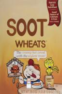 3soyjaks angry bird blue_eyes brown_eyes cap cereal closed_eyes clothes coco_wheats food glasses hat holding_object mustache open_mouth smile soot soy soyjak soyjak_party soylent spoon stubble text tongue variant:feraljak variant:gapejak // 882x1328 // 4.5MB