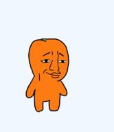 annoying_orange closed_mouth food froot fruit full_body orange orange_(fruit) redraw series:fruiterz! smile soyjak variant:chudjak // 736x853 // 31.0KB