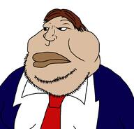 american_psycho big_lips brown_hair clothes luis_carruthers_(american_psycho) red_tie stubble suit suit_and_tie variant:meximutt // 888x849 // 21.2KB