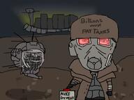 2soyjaks angry arm button clothes ear fallout fallout_new_vegas glasses hand millions_must_die smile soyjak stubble subvariant:chudjak_front text variant:chudjak variant:impish_soyak_ears video_game // 1200x900 // 219.5KB