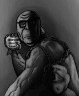 2soyjaks arm award black_and_white closed_mouth gigachad glasses lips rope smile stubble subvariant:henry variant:impish_soyak_ears variant:volcanojak // 850x1024 // 303.2KB