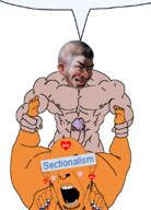 brc buff ear earring flag glasses open_mouth queen_of_hearts russia sectionalism sex soybooru soyjak speech_bubble speech_bubble_empty stubble variant:cobson variant:liberator // 788x1093 // 210.2KB