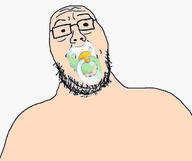 al_pacino_godfather baby babyjak bald beard binky caca compressed glasses pacifier pupils variant:pacinojak // 1027x862 // 31.2KB