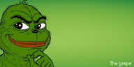 amphibian eyebrows frog green_background green_fur green_skin grin grinch hand meta:not_oc nas:pepe nose orange_lips pepe_the_frog smile subnas:the_grepe template the_grepe // 707x353 // 308.2KB