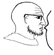 chad ear glasses nordic_chad side_view soychad soyjak speech_bubble speech_bubble_empty stubble template variant:nordjak // 647x659 // 5.9KB