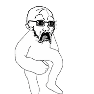 dance glasses open_mouth selfish_little_fuck shocked soyjak stubble subvariant:doctos teeth variant:soyak // 500x659 // 694.3KB