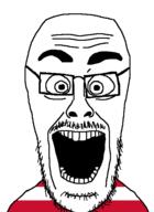 austria eyebrows eyes flag:austria forehead_lines glasses mustache nose open_mouth soyjak stubble teeth variant:cutejak // 437x599 // 7.2KB