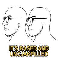 2soyjaks glasses its_based_and_uncjakpilled looking_to_the_left series:its_based_and_christpilled side_profile stare stubble text variant:uncjak // 840x840 // 356.9KB