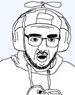 beard cap clothes hat headphones jacket variant:streamjak variant:unknown // 403x514 // 23.0KB