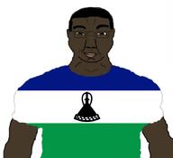 africa chud dark_skin flag flag:lesotho lesotho lesothonigger nigger shirts variant:chudjak // 1024x931 // 108.2KB