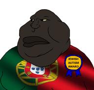 fat flag:portugal jewish_autism_award jewishautismaward78_(namefag) nigger variant:meximutt yellow_sclera // 888x849 // 342.2KB
