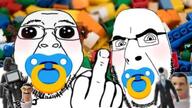 artist:soyia_agent baby babyjak caca glasses lego low_quality middle_finger oh_my_god_she_is_so_attractive pacifier skibidi_toilet stubble variant:bernd variant:cobson // 375x211 // 28.4KB