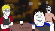 animated artist:Catjakker award bloodshot_eyes food its_over jartycuck mde million_dollar_extreme million_dollar_extreme_presents_world_peace namefags nate punisher_face sam_hyde smug subvariant:doctos subvariant:neutralplier subvariant:science_lover table text variant:alicia variant:markiplier_soyjak variant:soyak variant:soytan variant:unknown video wine // 1920x1080, 142.7s // 27.8MB