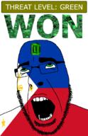ahegao country emerald flag flag:philippines gem glasses green green_eyes hair looking_up open_mouth philippines schlog_color_event soyjak soyjak_blog star_(symbol) stubble sun teeth text threat_level_green variant:cobson won // 721x1115 // 158.9KB