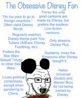 autism bagpipes disney disney_plus ear fan glasses mickey_mouse mouse obsessive open_mouth soyjak stubble text theme_park variant:soyak wordswordswords // 828x995 // 447.5KB